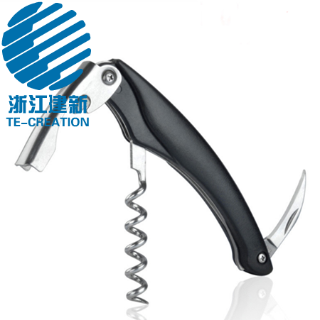 TC-C177  Stainless Steel and Plastic Waiters Corkscrew