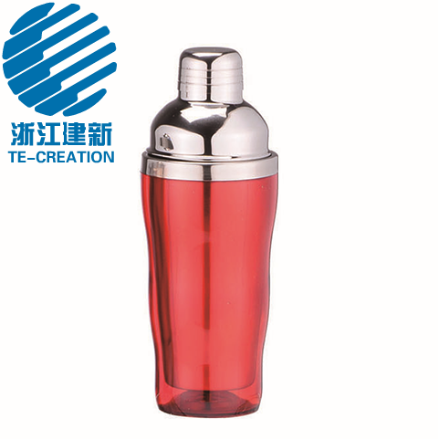 TCO-40BP-2     400ml /450ml stainless steel and plastic mini cocktail shaker