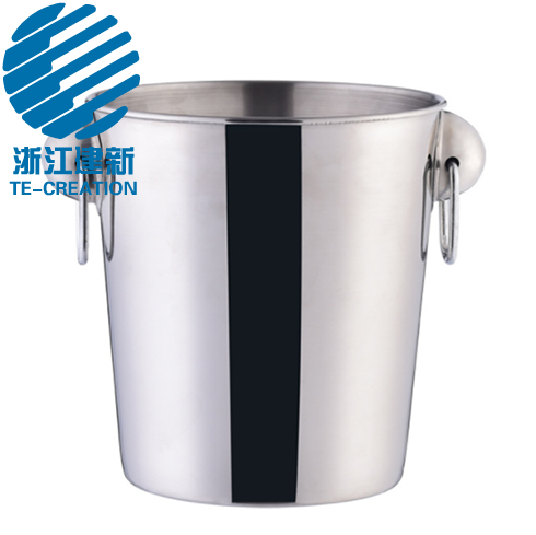 TCO-T4-1     3.8L champagne ice pail large buckets in metal for room