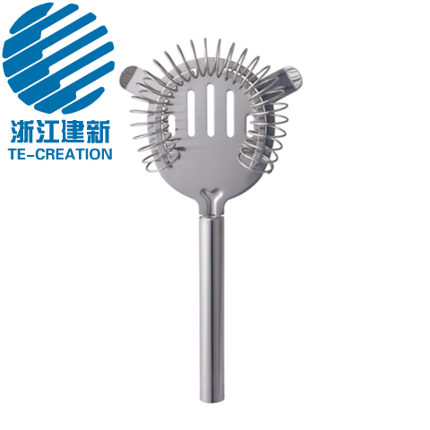 TCO-S8-1    bartender stainless steel mixing ice bar tool cocktail strainer