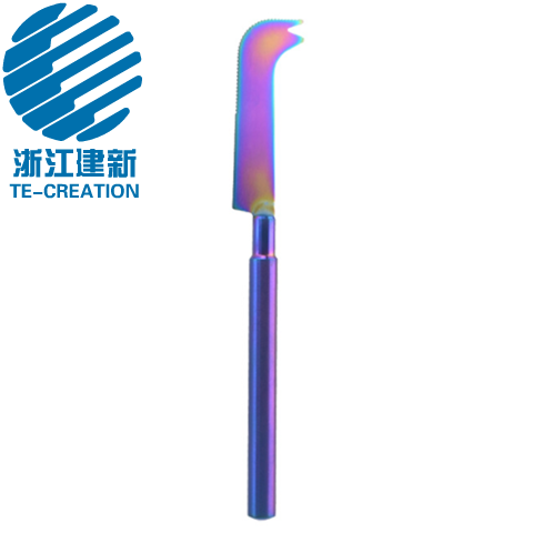 TCO-D2-1    iridescent stainless steel cheese knives